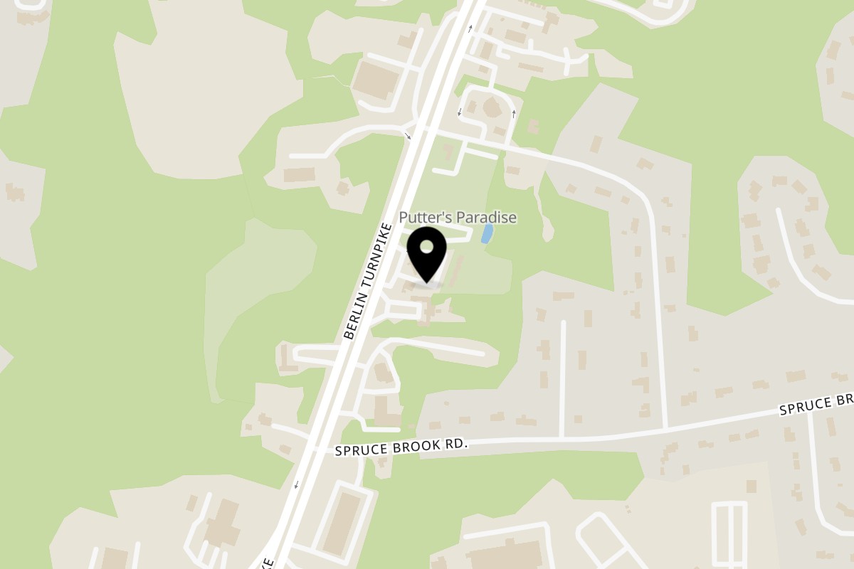 Map showing the location of SliceWorks CT SliceWorks Berlin on 1863 Berlin Tpke in Berlin